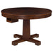 Marietta Round Wooden Game Table Tobacco image