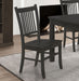 Marbrisa Slat Back Dining Side Chair Matte Black (Set of 2) image