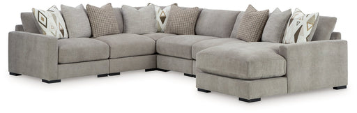 Aslan Court Sectional with Chaise - Home Furniture And More (Brentwood, MD)
