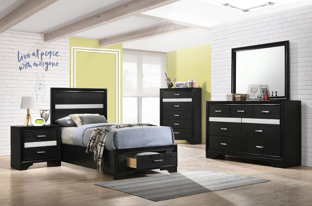 Miranda Panel Platform Storage Bed