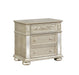 Heidi 3-drawer Nightstand Metallic Platinum image