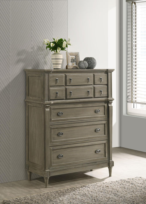 Alderwood 5-drawer Chest French Grey image