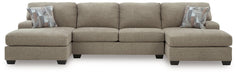 Newellen Sectional with Double Chaise - Home Furniture And More (Brentwood, MD)