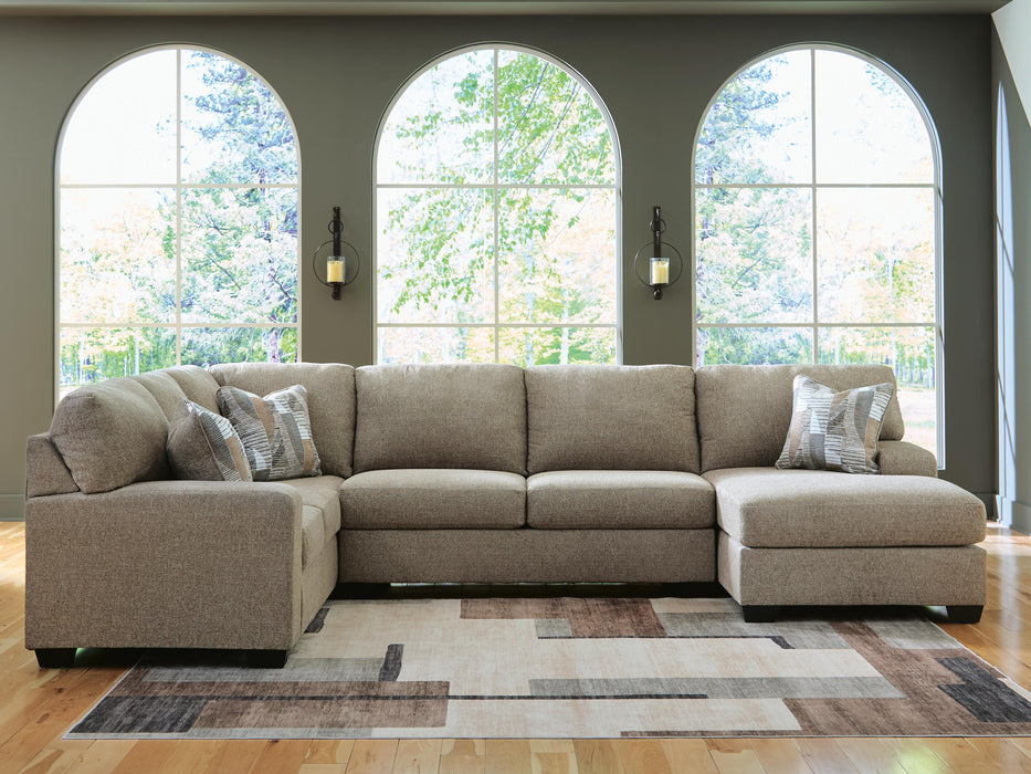 Newellen Sectional with Chaise - Home Furniture And More (Brentwood, MD)