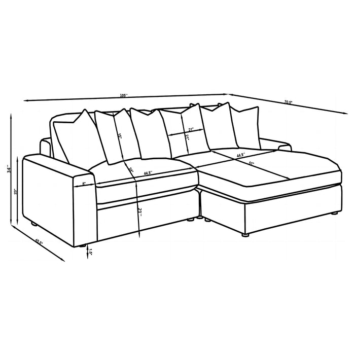 Blaine Sectional Sofa - Home Furniture And More (Brentwood, MD)