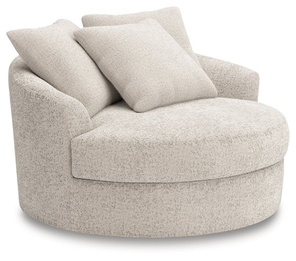 Cuddle Plush Oversized Swivel Accent Chair