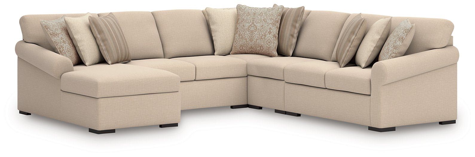 LadyMae Sectional with Chaise - Home Furniture And More (Brentwood, MD)