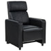 Toohey Home Theater Push Back Recliner Black image