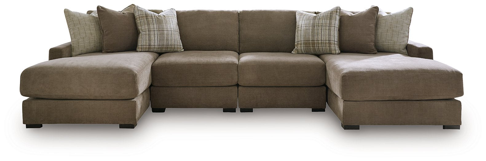 Camellia-Court Double Chaise Sectional - Home Furniture And More (Brentwood, MD)