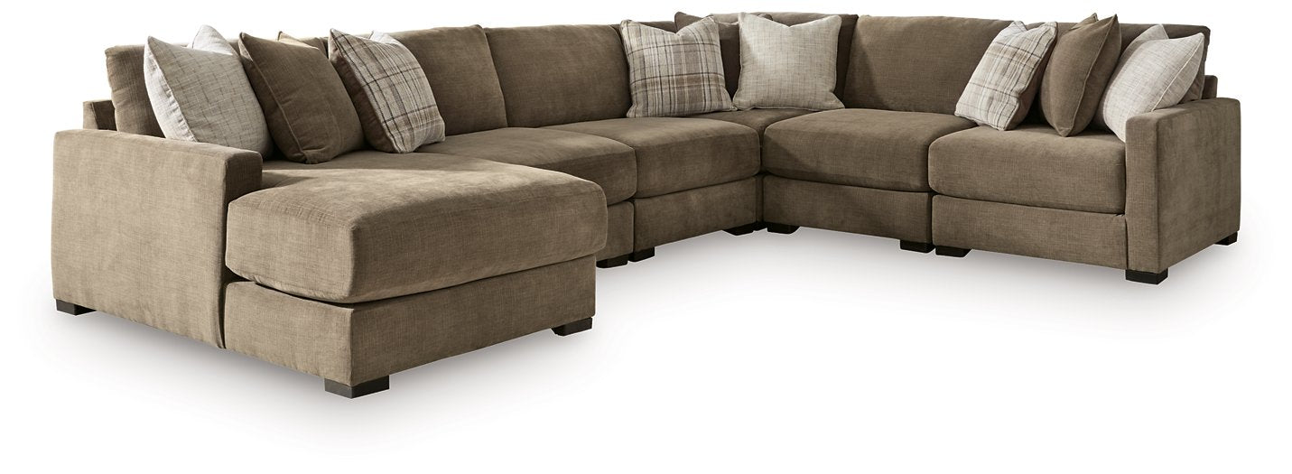 Camellia-Court Sectional with Chaise - Home Furniture And More (Brentwood, MD)