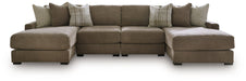 Camellia-Court Double Chaise Sectional - Home Furniture And More (Brentwood, MD)