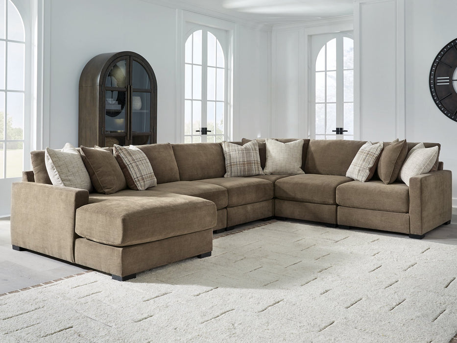 Camellia-Court Sectional with Chaise - Home Furniture And More (Brentwood, MD)