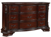 Crown Mark Furniture Sheffield Drawer Dresser in Dark Cherry image