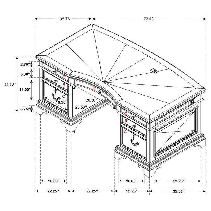 Hartshill Executive Desk