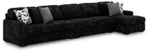 Midnight-Madness Sectional with Chaise - Home Furniture And More (Brentwood, MD)