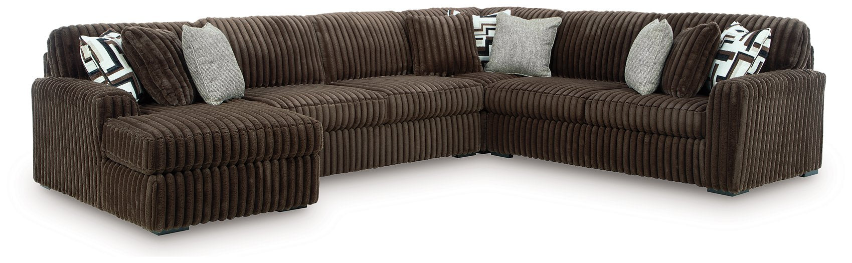 Midnight-Madness Sectional with Chaise - Home Furniture And More (Brentwood, MD)