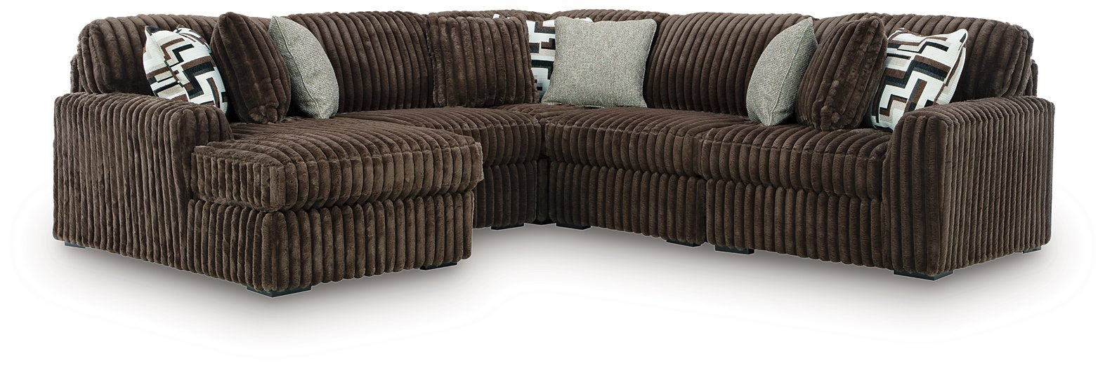 Midnight-Madness Sectional with Chaise - Home Furniture And More (Brentwood, MD)