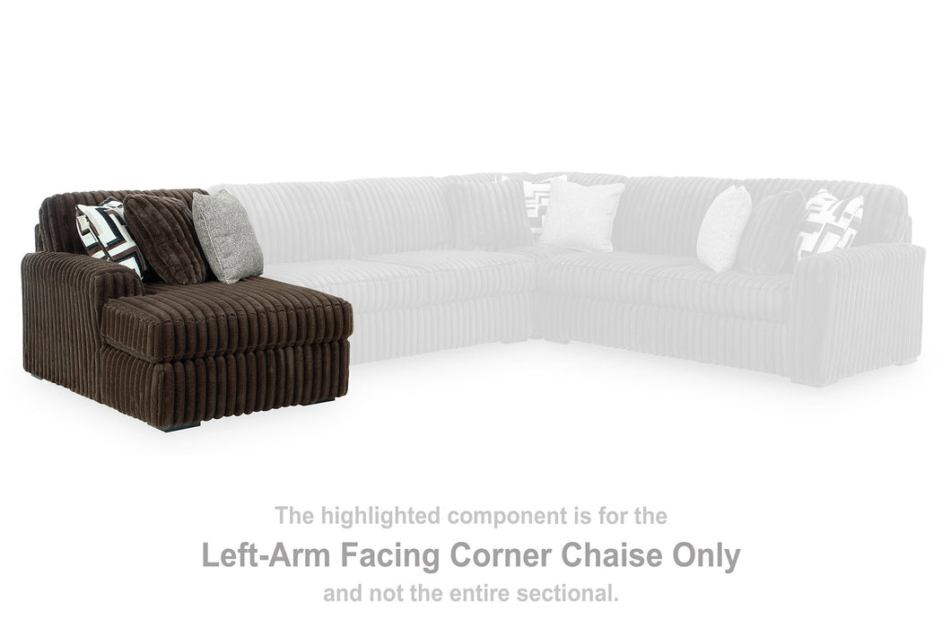Midnight-Madness Sectional with Chaise - Home Furniture And More (Brentwood, MD)