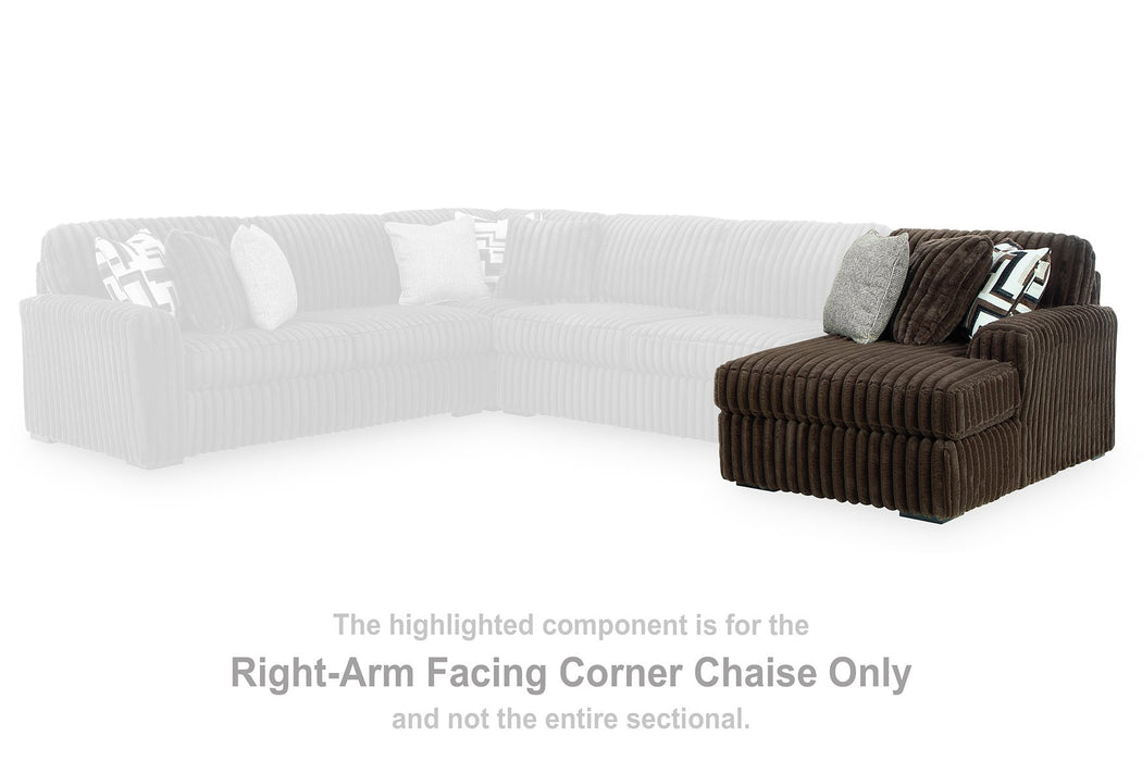Midnight-Madness Sectional with Chaise - Home Furniture And More (Brentwood, MD)