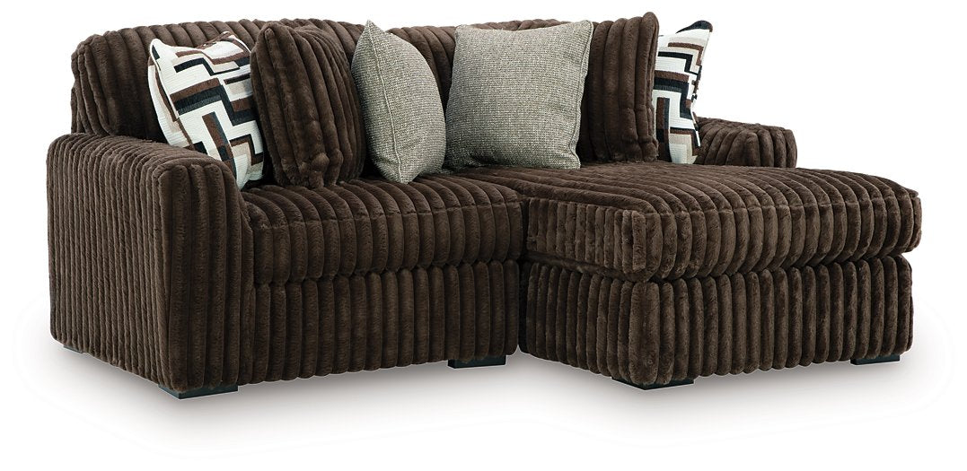 Midnight-Madness Sectional with Chaise - Home Furniture And More (Brentwood, MD)