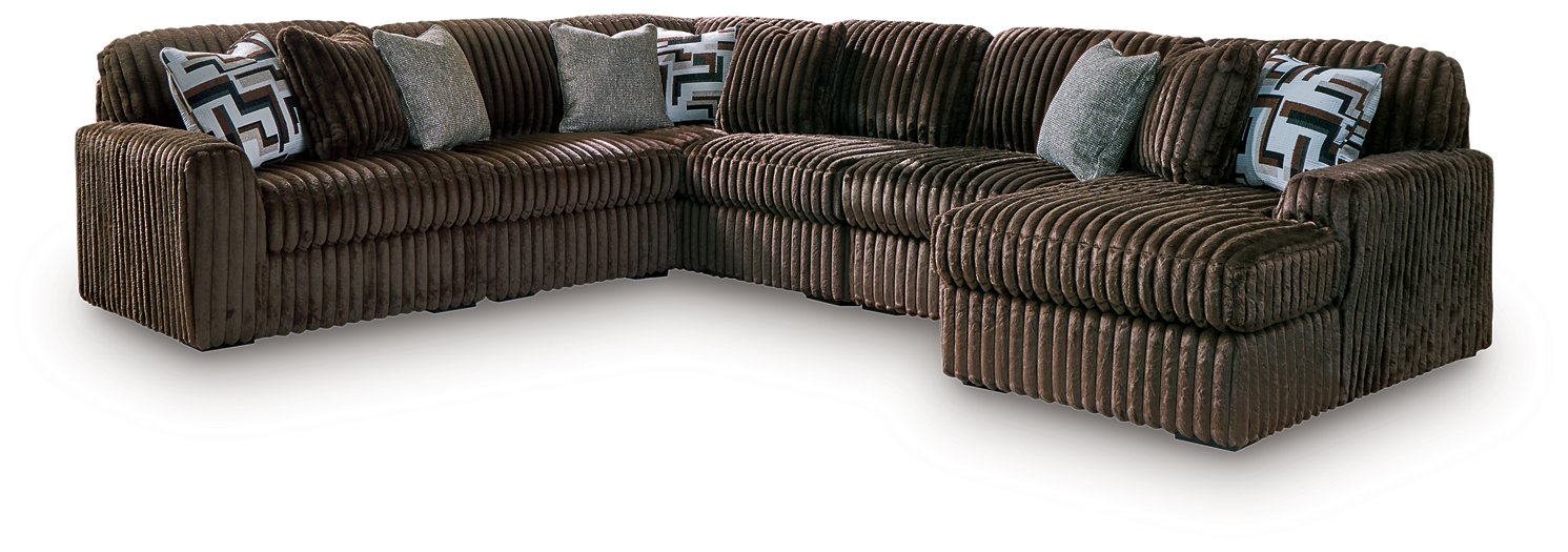Midnight-Madness Sectional with Chaise - Home Furniture And More (Brentwood, MD)
