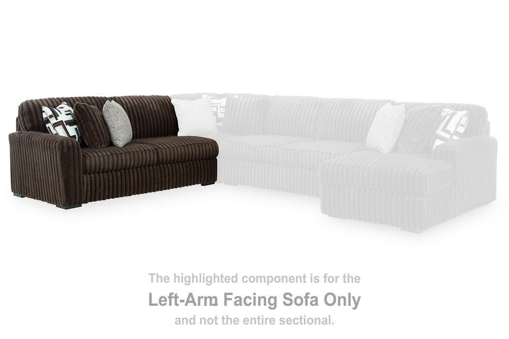 Midnight-Madness Sectional with Chaise - Home Furniture And More (Brentwood, MD)