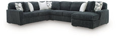 Midnight-Madness Sectional with Chaise - Home Furniture And More (Brentwood, MD)