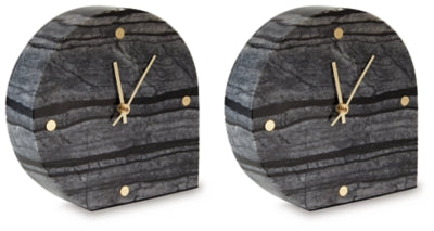 Janmour Table Clock (Set of 2) - Home Furniture And More (Brentwood, MD)