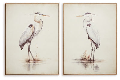 Aubinell Wall Art (Set of 2) - Home Furniture And More (Brentwood, MD)