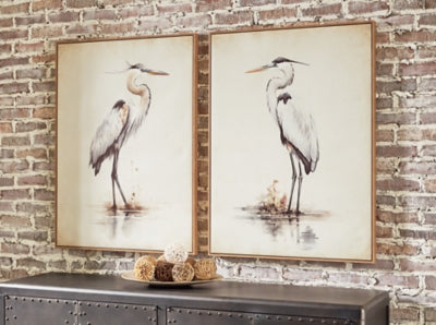 Aubinell Wall Art (Set of 2) - Home Furniture And More (Brentwood, MD)
