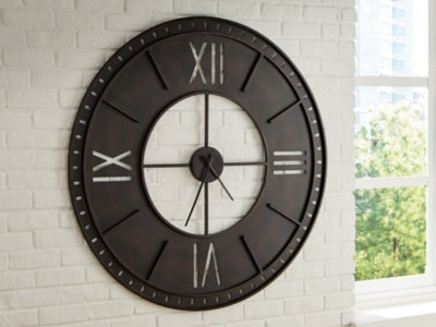 Lytle Wall Clock - Home Furniture And More (Brentwood, MD)