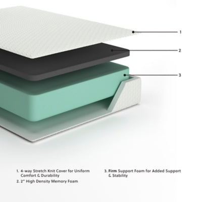 Chime 12 Inch Memory Foam Mattress in a Box - Home Furniture And More (Brentwood, MD)