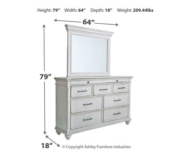 Kanwyn Dresser and Mirror - Home Furniture And More (Brentwood, MD)