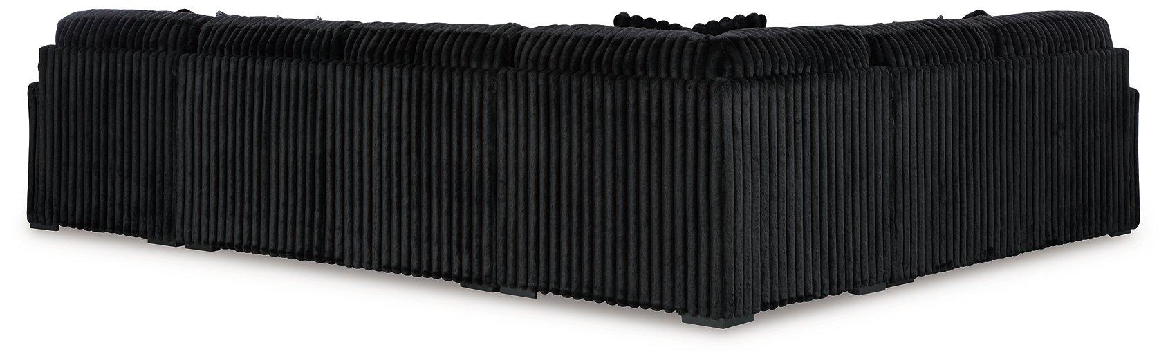 Midnight-Madness Sectional with Chaise - Home Furniture And More (Brentwood, MD)