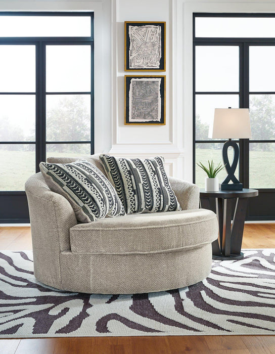 Calnita Oversized Swivel Accent Chair - Home Furniture And More (Brentwood, MD)