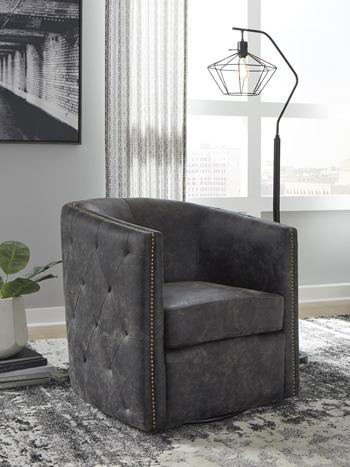 Brentlow Swivel Accent Chair - Home Furniture And More (Brentwood, MD)