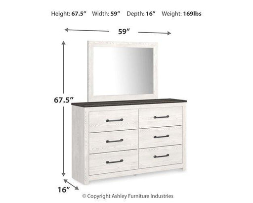 Gerridan Dresser and Mirror - Home Furniture And More (Brentwood, MD)