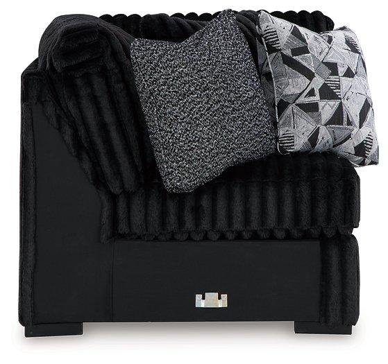 Midnight-Madness Sectional with Chaise - Home Furniture And More (Brentwood, MD)