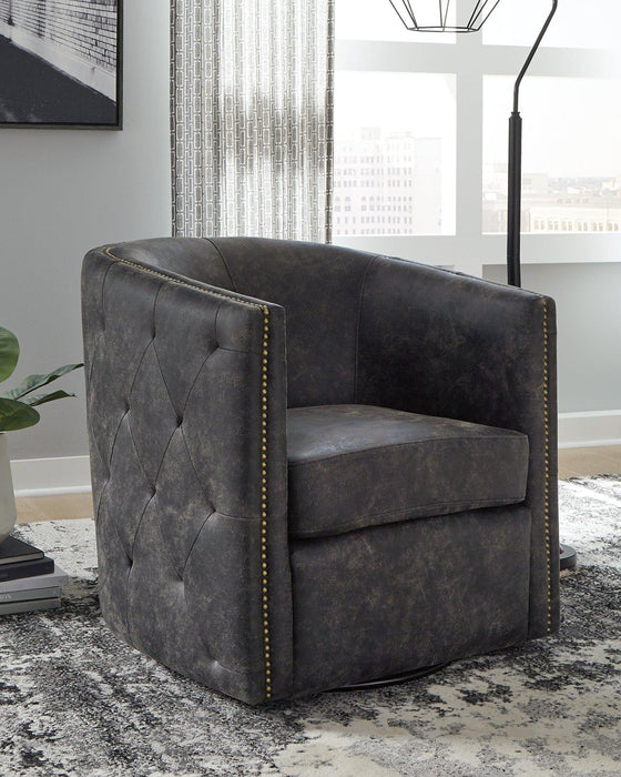 Brentlow Swivel Accent Chair - Home Furniture And More (Brentwood, MD)