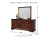 Alisdair Dresser and Mirror - Home Furniture And More (Brentwood, MD)