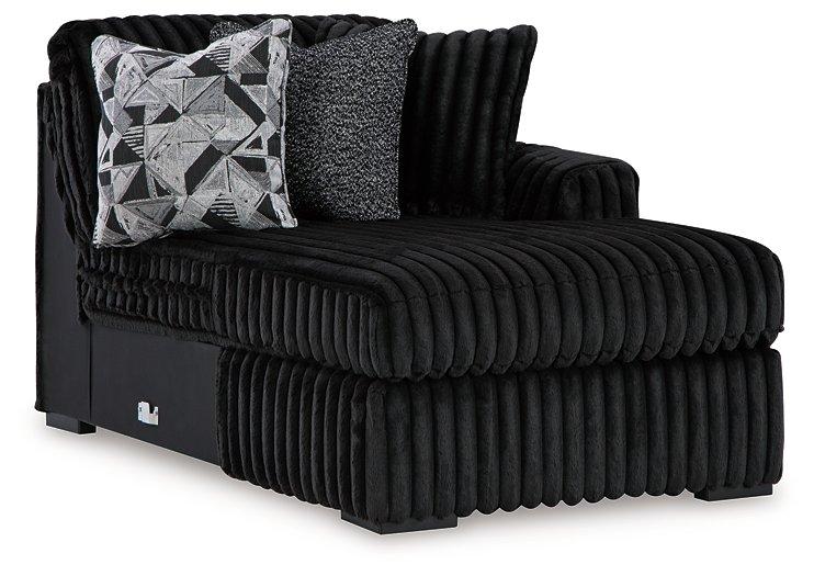 Midnight-Madness Sectional with Chaise - Home Furniture And More (Brentwood, MD)