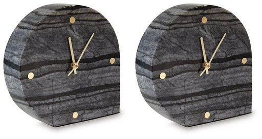Janmour Table Clock (Set of 2) - Home Furniture And More (Brentwood, MD)