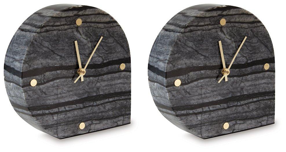 Janmour Table Clock (Set of 2) - Home Furniture And More (Brentwood, MD)
