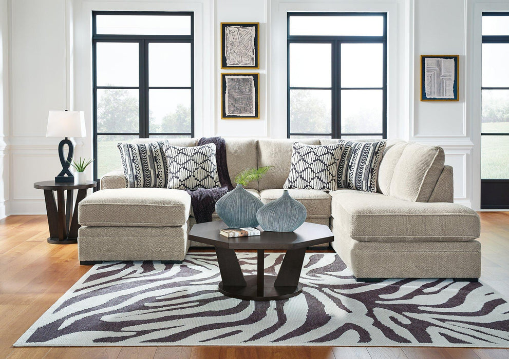 Calnita Sectional with Chaise - Home Furniture And More (Brentwood, MD)