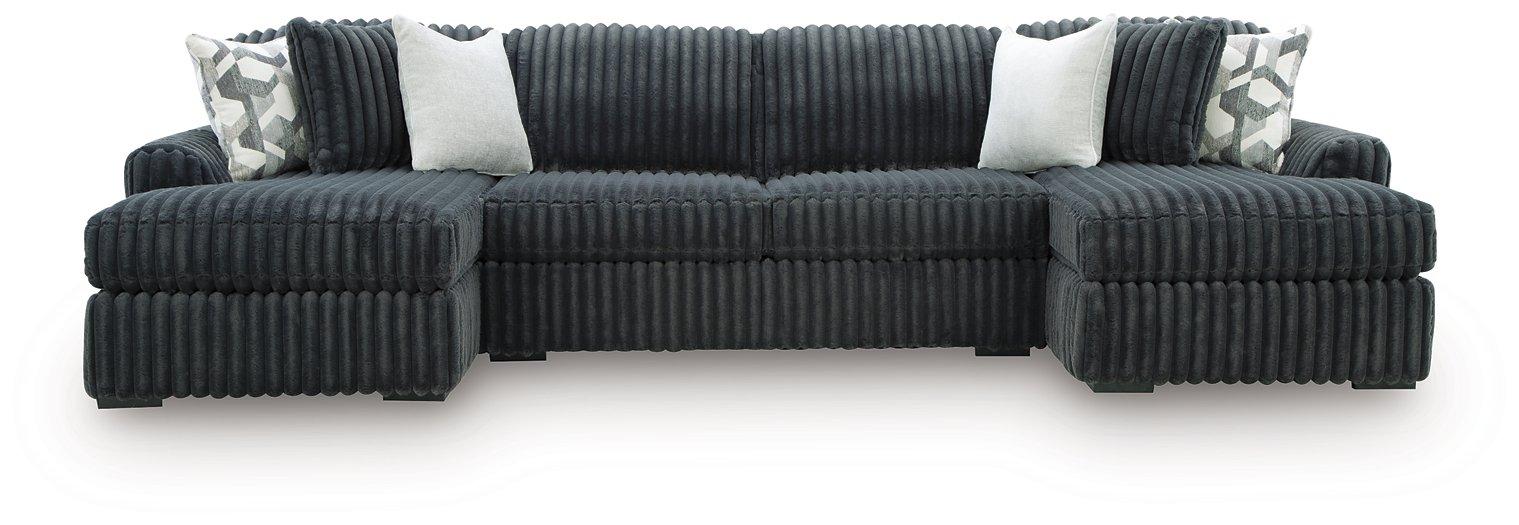 Midnight-Madness Sectional with Chaise - Home Furniture And More (Brentwood, MD)