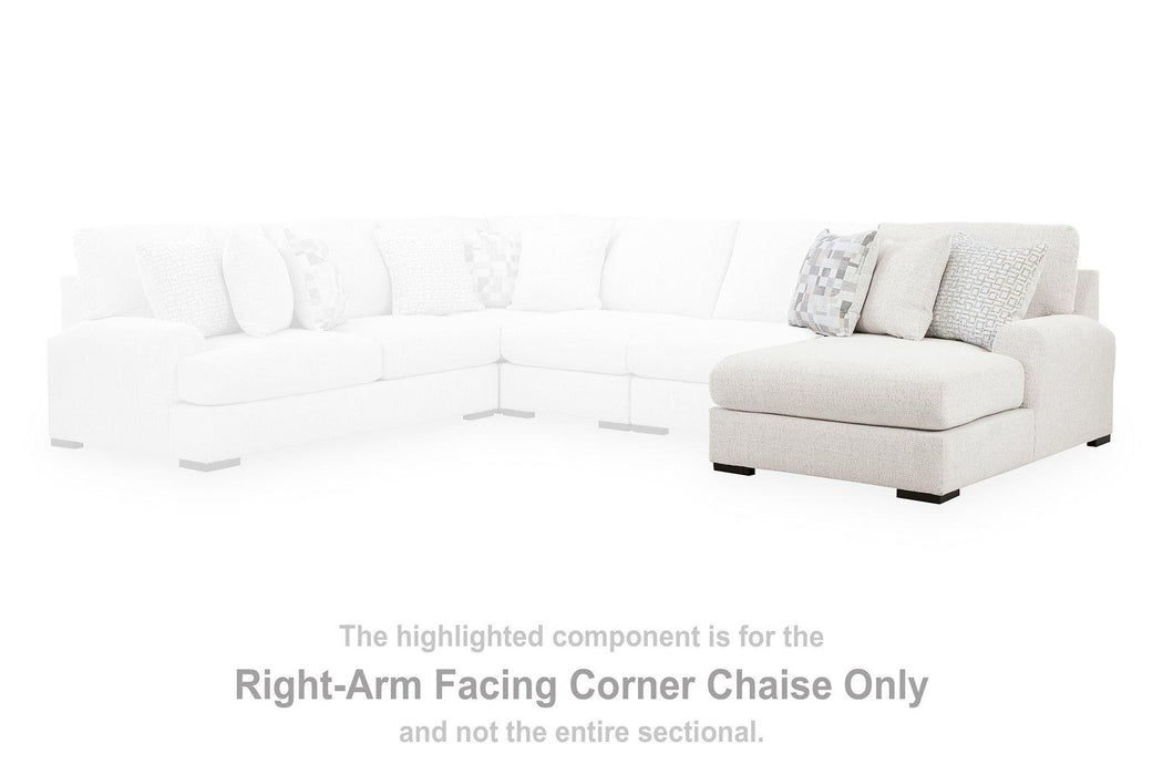 Misty-Lakes Sectional with Chaise - Home Furniture And More (Brentwood, MD)