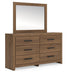 Broachmyn Dresser and Mirror - Home Furniture And More (Brentwood, MD)