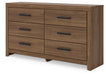 Broachmyn Dresser and Mirror - Home Furniture And More (Brentwood, MD)