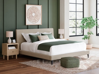 Cielden Upholstered Bed with Roll Slats - Home Furniture And More (Brentwood, MD)