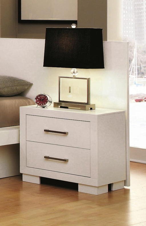 Jessica Nightstand Panels White (Set of 2) - Home Furniture And More (Brentwood, MD)